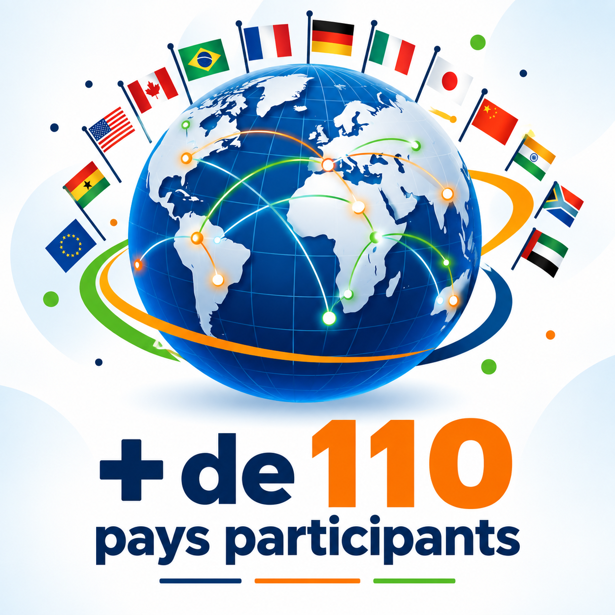 + de 110 pays participants
