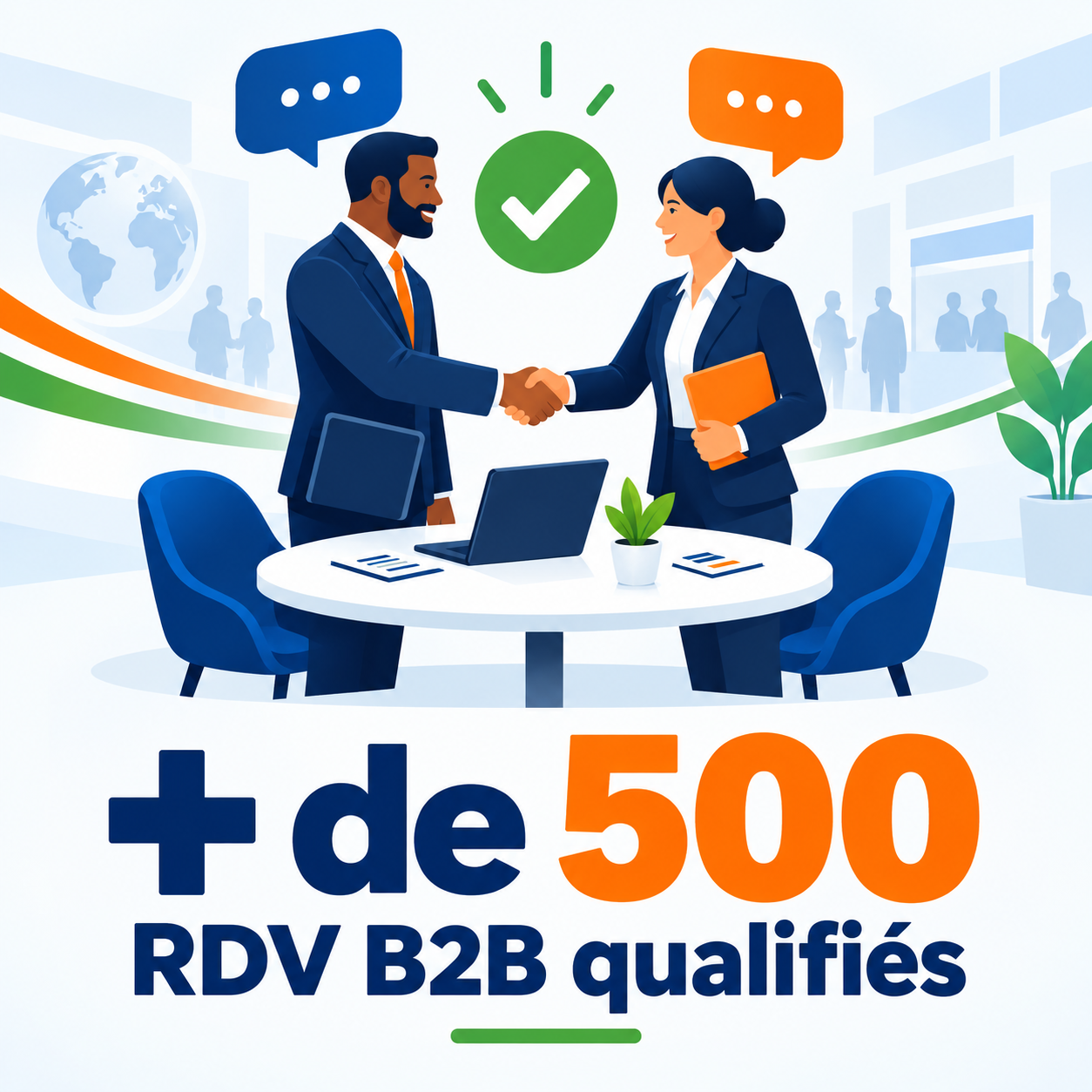 + de 500 RDV B2B qualifiés