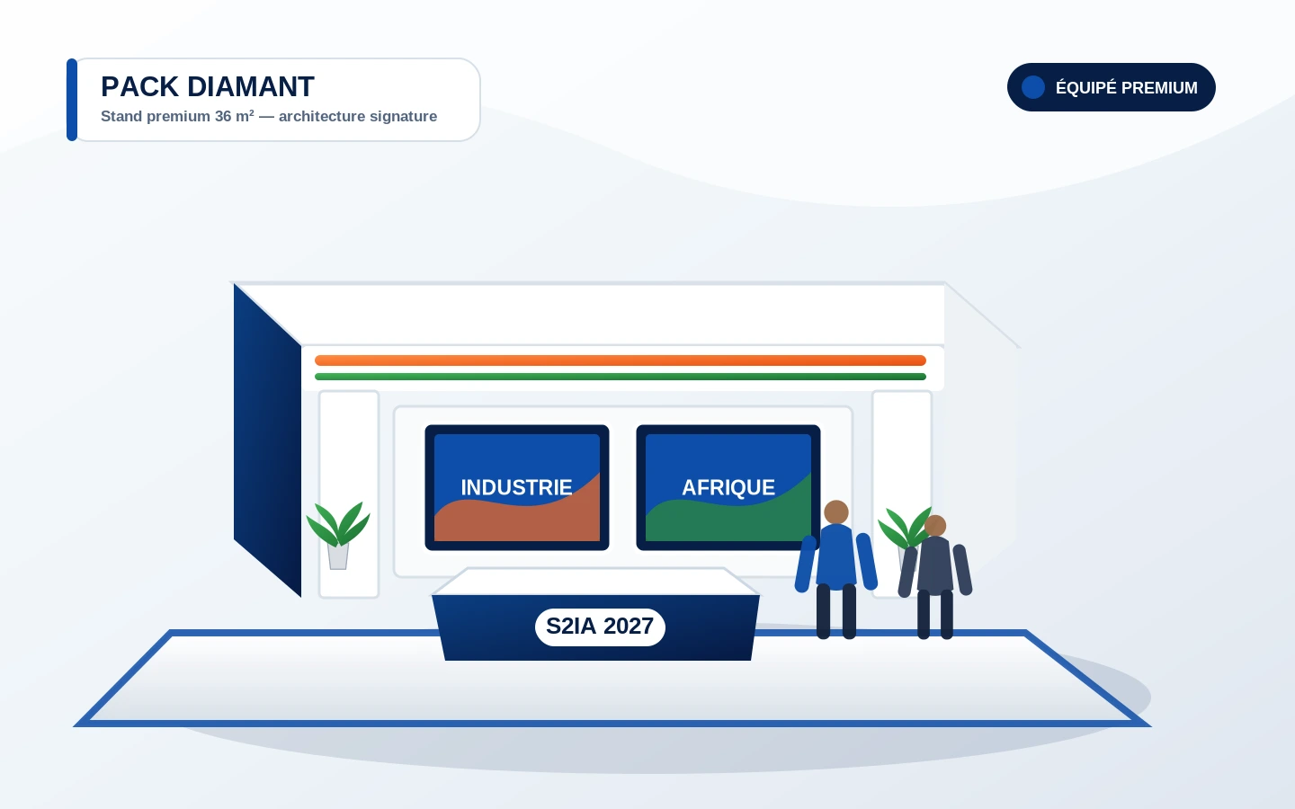Stand conceptuel associé au Pack Sponsor Diamant